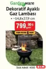 GARDEN WARE DEKORATİF AYAKLI GAZ LAMBASI GARDEN WARE DEKORATİF AYAKLI GAZ LAMBASI